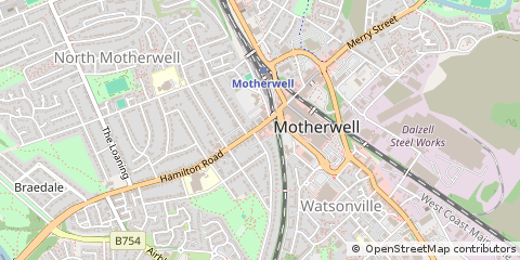 Map of Motherwell