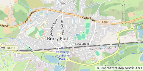 Map of Burry Port