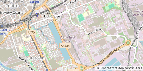 Map of Cardiff