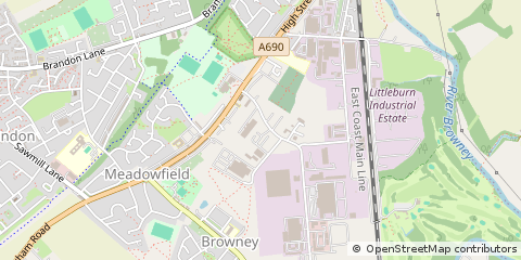 Map of Durham