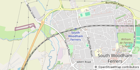 Map of Chelmsford, Essex
