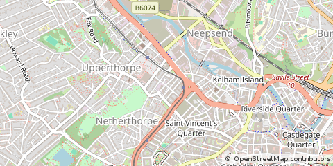 Map of Sheffield