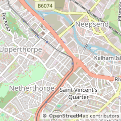 Map of Sheffield