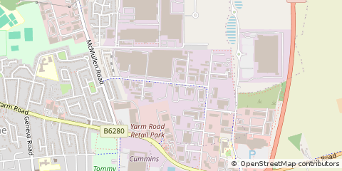 Map of Darlington, Co Durham
