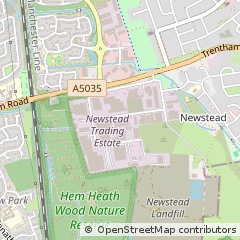 Map of Stoke-on-Trent, Staffordshire