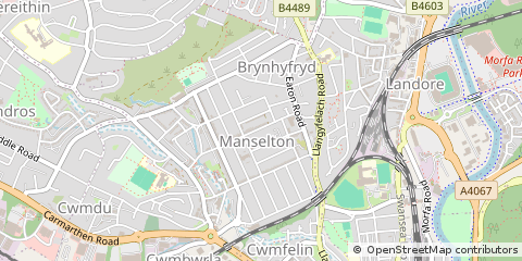 Map of Swansea