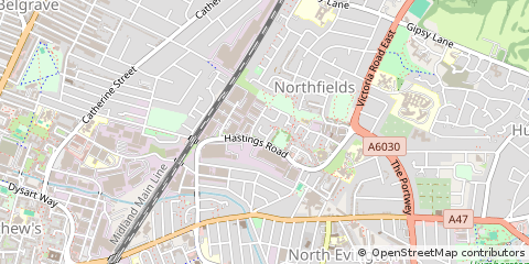 Map of Leicester