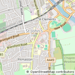 Map of Worcestershire