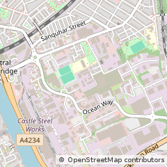 Map of Cardiff, Dyfed
