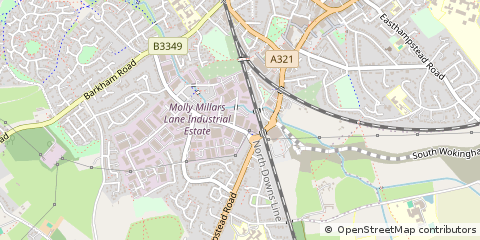 Map of Wokingham,berkshire