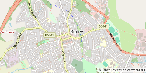 Map of Ripley, Derbyshire