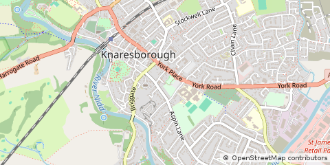 Map of Knaresborough, North Yorkshire