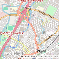 Map of Nelson, Lancashire