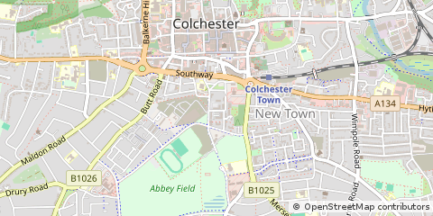Map of Colchester