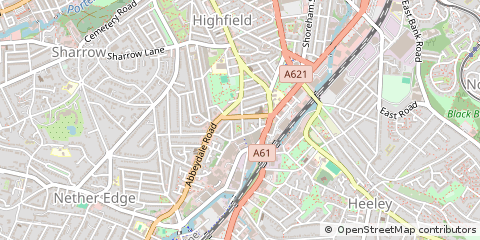 Map of Sheffield