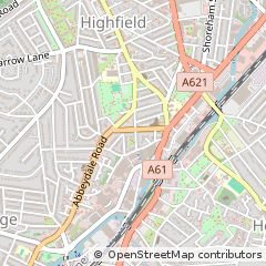 Map of Sheffield