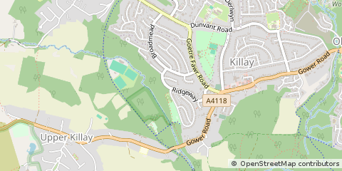 Map of Swansea