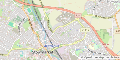 Map of Stowmarket