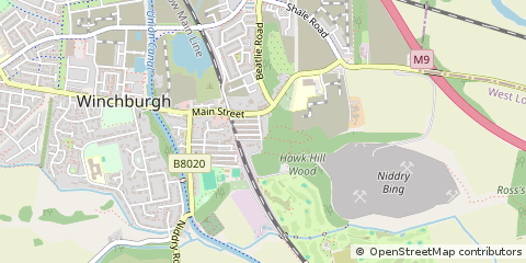 Map of West Lothian