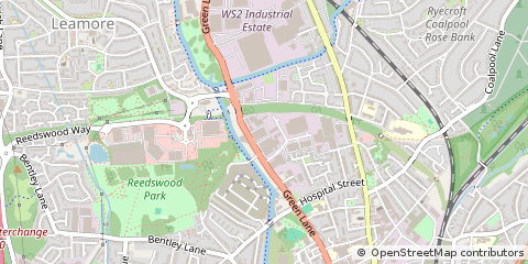 Map of Walsall, West Midlands