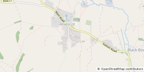Map of Bampton, Oxon