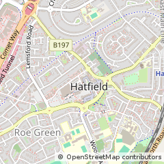 Map of Hatfield, Hertfordshire