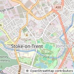 Map of Stoke-on-Trent, Staffordshire