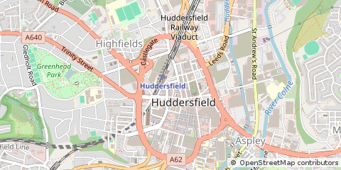 Map of Huddersfield