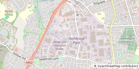 Map of Warwick, Warwickshire