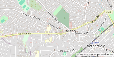 Map of Nottingham