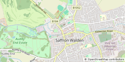 Map of Saffron Walden, Essex