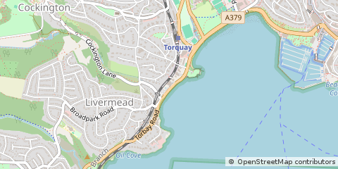 Map of Torquay, Devon