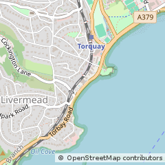 Map of Torquay, Devon