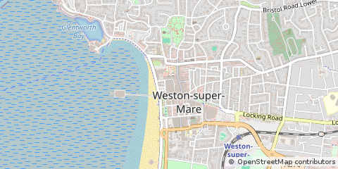 Map of Weston-Super-Mare, North Somerset