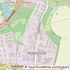 Map of Telford, Shropshire