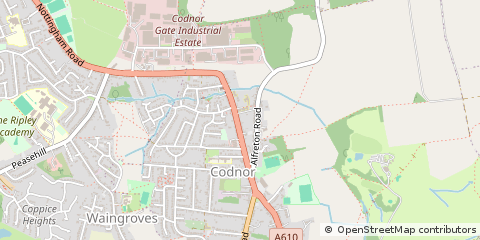 Map of Ripley, Derbyshire