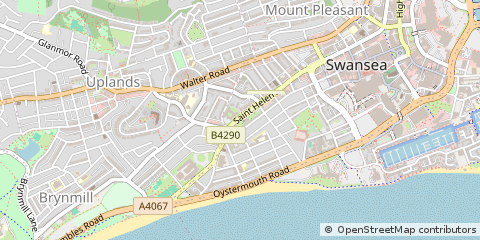 Map of Swansea