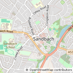 Map of Sandbach