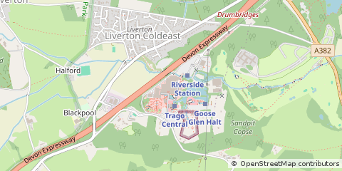 Map of Newton Abbot, Devon