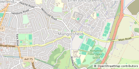 Map of Bristol, South Glos.United Kingdom