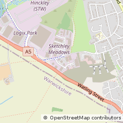 Map of Hinckley, Leicestershire