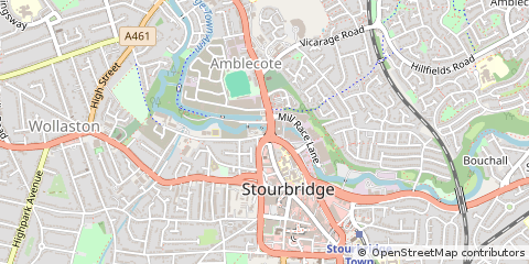 Map of Stourbridge, West Midlands