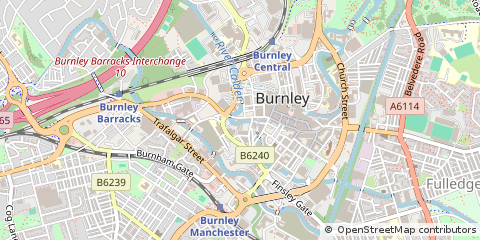 Map of Burnley