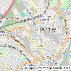 Map of Burnley