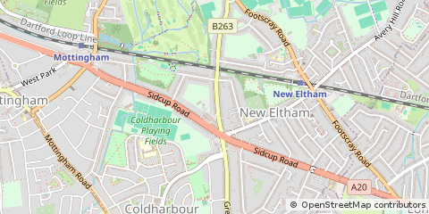 Map of NEW Eltham, London