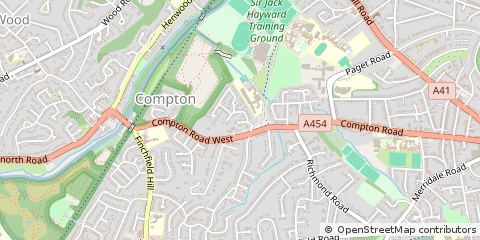Map of Wolverhampton, West Midlands