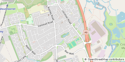 Map of Mountsorrel, Leicestershire