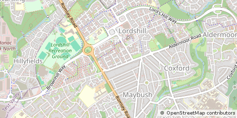 Map of Southampton, Hampshire