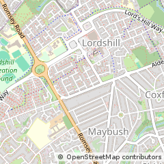 Map of Southampton, Hampshire