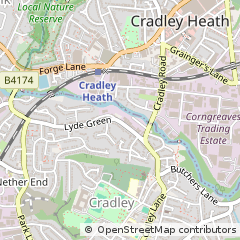 Map of Halesowen, West Midlands
